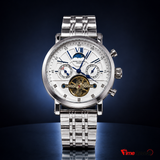 Patek Philippe Men's White Skeleton Chronograph Watch