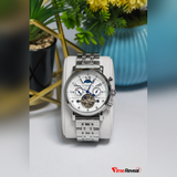 Patek Philippe Men's White Skeleton Chronograph Watch