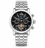 Patek Philippe Men's White Skeleton Chronograph Watch