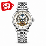 Patek Philippe Men's White Skeleton Chronograph Watch