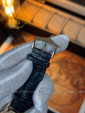 Patek Philippe Skeleton Automatic Watch – Moonphase Style Open Heart Mechanical Leather Watch