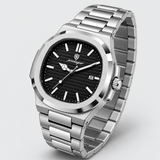 Poedagar Black 613 Luxury Wrist Watch For Men