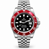 Rolex Submariner Date Custom Red Bezel Black Dial Men’s Watch