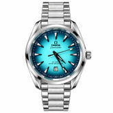 Omega Seamaster Aqua Terra Men’s Watch – Aqua Blue Dial & Stainless Steel Chain Strap