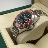 Rolex Submariner Date Custom Red Bezel Black Dial Men’s Watch
