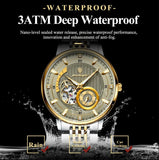 POEDAGAR 1416 Men’s Automatic Mechanical Watch – Grey Dial Business Elegant Waterproof Wristwatch