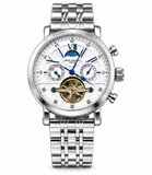 Patek Philippe Men's White Skeleton Chronograph Watch