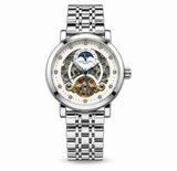 Patek Philippe Men's White Skeleton Chronograph Watch