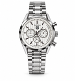 TAG Heuer Carrera Calibre 1888 Chronograph Style Watch – Silver & White