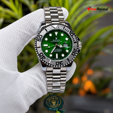 Rolex GMT-Master II Pepsi Men’s Watch – Green Dial & Stainless Steel Strap