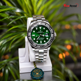 Rolex GMT-Master II Pepsi Men’s Watch – Green Dial & Stainless Steel Strap