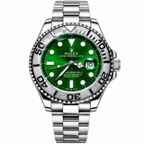 Rolex GMT-Master II Pepsi Men’s Watch – Green Dial & Stainless Steel Strap