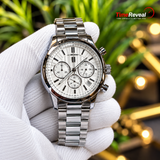 TAG Heuer Carrera Calibre 1888 Chronograph Style Watch – Silver & White