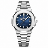 POEDAGAR Luxury Men's Watch Military Square Waterproof Wristwatch Luminous Date Quartz Stainless Steel Wristwatches