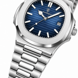 POEDAGAR Luxury Men's Watch Military Square Waterproof Wristwatch Luminous Date Quartz Stainless Steel Wristwatches
