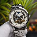 Patek Philippe Open Heart Automatic Style Men’s Watch – Silver Steel