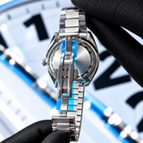 Omega Seamaster Aqua Terra Men’s Watch – Aqua Blue Dial & Stainless Steel Chain Strap