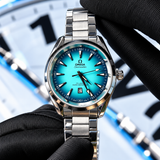 Omega Seamaster Aqua Terra Men’s Watch – Aqua Blue Dial & Stainless Steel Chain Strap