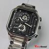 Discover the bold and sophisticated Poedagar Men's Black & Silver Skeleton Watch. Featuring a striking skeleton-style dial, premium metallic finish, detailed chronograph-inspired design, and a modern stainless-steel bracelet, this timepiece is made to stand out. Perfect for everyday wear, business occasions, parties, and special events.