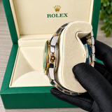 ROLEX Black Skeleton Automatic Watch | Gold & Silver Two-Tone